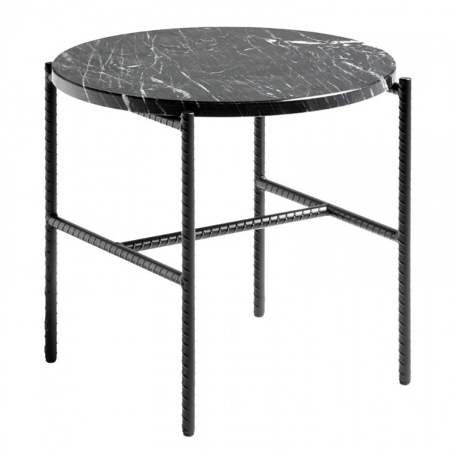 HAY 헤이 Rebar 사이드 테이블 45 cm 블랙 marble HA930203