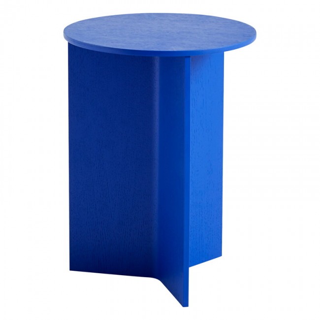 HAY 헤이 Slit Wood 테이블 35 cm high vivid 블루 HA944035-400