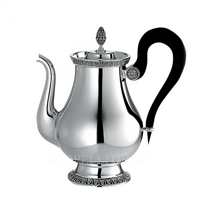 크리스토플레 Malmaison 실버 접시D 티포트 Christofle Malmaison Silver Plated Teapot 00678