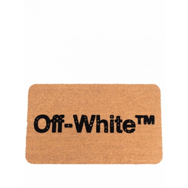 OFF-WHITE OFF-화이트 로고 프린트 도어매트 OHZG007G21MAT0016000
