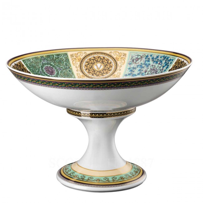 베르사체 볼 on foot 35 cm Barocco Mosaic Versace Bowl on foot 35 cm Barocco Mosaic 02522