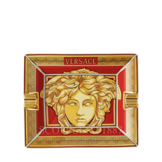 베르사체 ASH트레이 16 cm 메두사 Amplified 골든 Coin Versace Ashtray 16 cm Medusa Amplified Golden Coin 02265