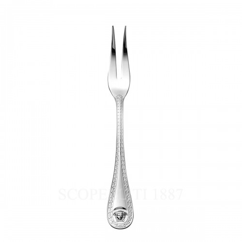 베르사체 Meat Fork 라지 메두사 커트러리 실버 접시D Versace Meat Fork Large Medusa Cutlery Silver Plated 02202