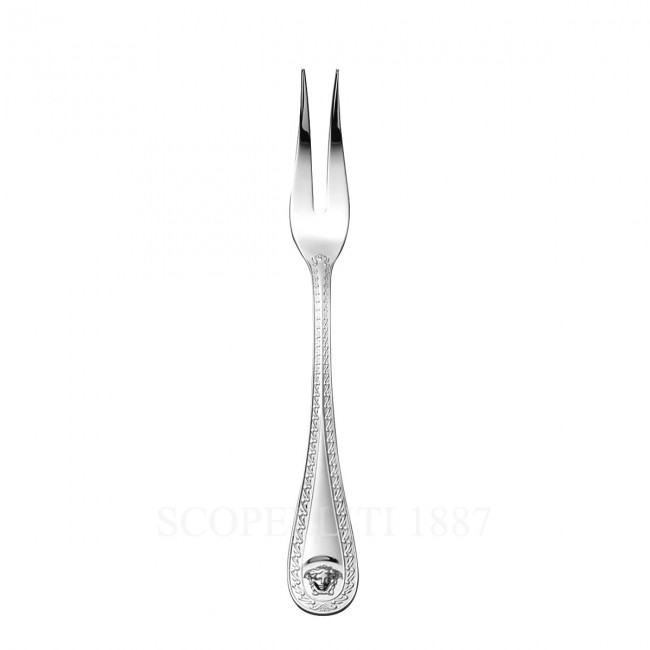 베르사체 Meat Fork 라지 메두사 커트러리 실버 접시D Versace Meat Fork Large Medusa Cutlery Silver Plated 02202