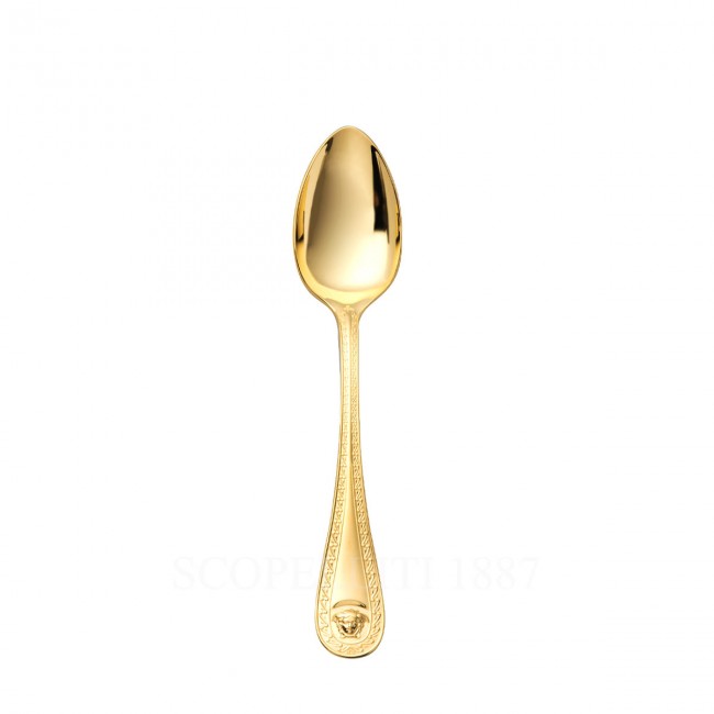 베르사체 디저트 Spoon 메두사 커트러리 골드 접시 Versace Dessert Spoon Medusa Cutlery Gold Plated 02192