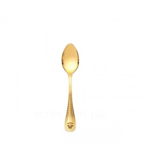 베르사체 Coffee and Tea Spoon 메두사 커트러리 골드 접시 Versace Coffee and Tea Spoon Medusa Cutlery Gold Plated 02189