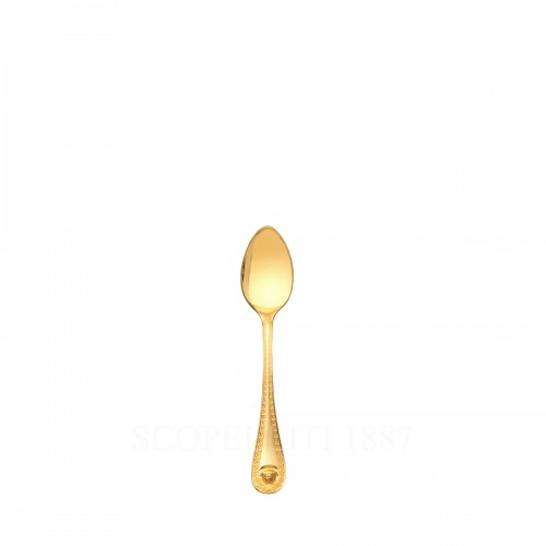 베르사체 Espresso Spoon 메두사 커트러리 골드 접시 Versace Espresso Spoon Medusa Cutlery Gold Plated 02188
