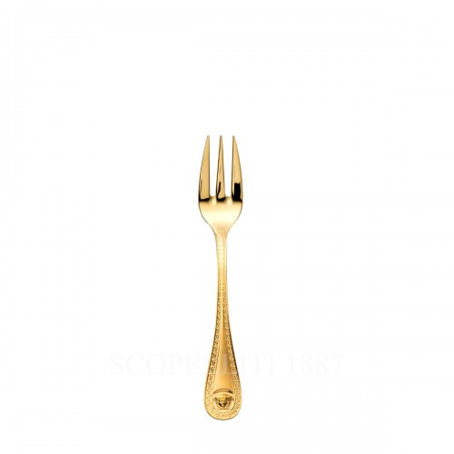 베르사체 케이크 Fork 메두사 커트러리 골드 접시 Versace Cake Fork Medusa Cutlery Gold Plated 02179