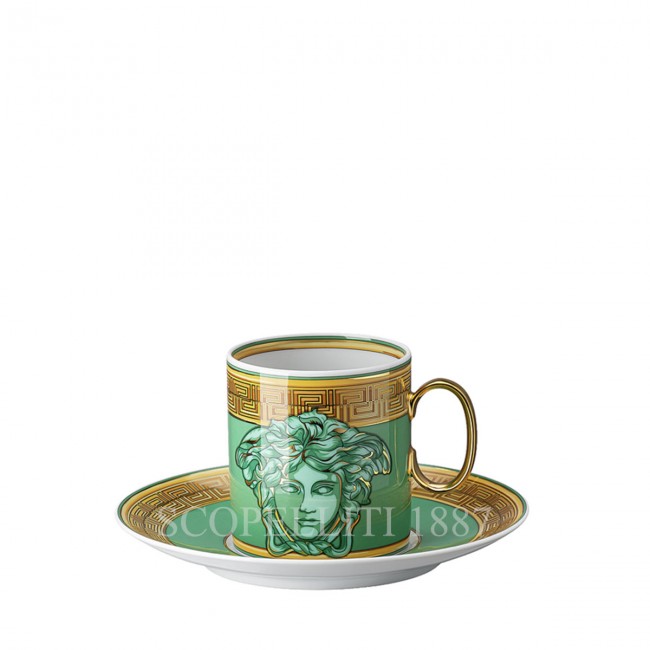베르사체 에스프레소 컵 메두사 Amplified 그린 Coin Versace Espresso Cup Medusa Amplified Green Coin 02125