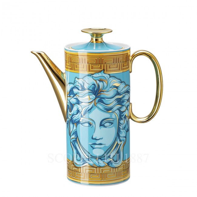 베르사체 Coffee Pot 메두사 Amplified 블루 Coin Versace Coffee Pot Medusa Amplified Blue Coin 02107
