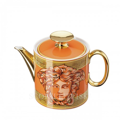 베르사체 Tea Pot 메두사 Amplified 오렌지 Coin Versace Tea Pot Medusa Amplified Orange Coin 02092