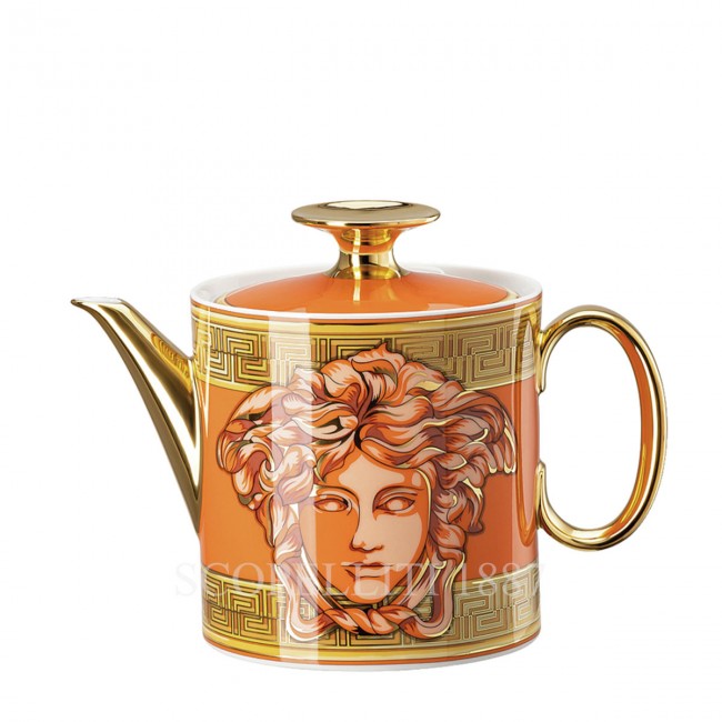 베르사체 Tea Pot 메두사 Amplified 오렌지 Coin Versace Tea Pot Medusa Amplified Orange Coin 02092