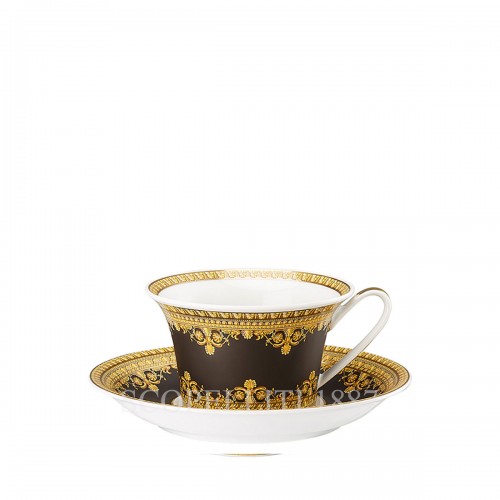 베르사체 티 컵앤소서 I love Baroque 블랙 Versace Tea Cup and Saucer I love Baroque Black 02065