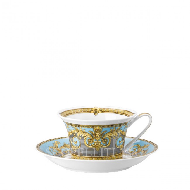 베르사체 티 컵앤소서 Prestige Gala Bleu Versace Tea Cup and Saucer Prestige Gala Bleu 02060