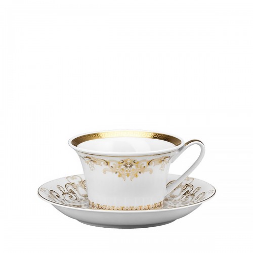 베르사체 6 Tea Cups and 소서 Gift Set 메두사 Gala 골드 Versace 6 Tea Cups and Saucers Gift Set Medusa Gala Gold 02056