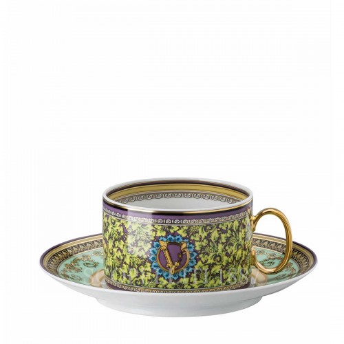 베르사체 6 Tea Cups and 소서 Gift Set Barocco Mosaic Versace 6 Tea Cups and Saucers Gift Set Barocco Mosaic 02049