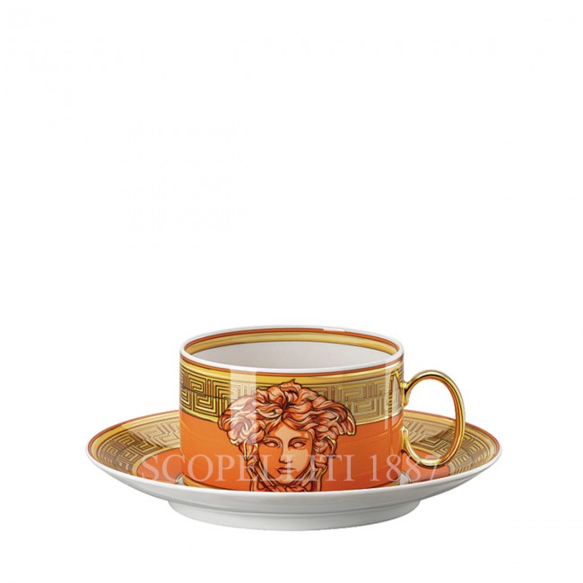 베르사체 Tea Cup 메두사 Amplified 오렌지 Coin Versace Tea Cup Medusa Amplified Orange Coin 02048