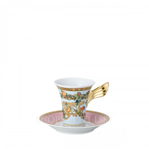 베르사체 Gift Set of 6 에스프레소 컵S and 소서 Le jardin de Versace Gift Set of 6 Espresso Cups and Saucers Le jardin de 02034