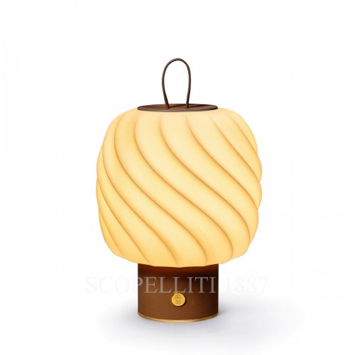 LLADROE POR테이블조명 Ice Cream 미디움 브라운 in 레더 LladrOE Portable Lamp Ice Cream Medium Brown in Leather 01953