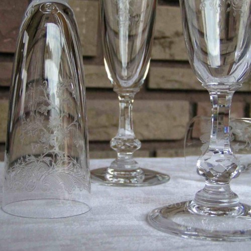 SAINT LOUIS Cleo 샴페인 크리스탈 글라스 Saint Louis Cleo Champagne Crystal Glass 01719