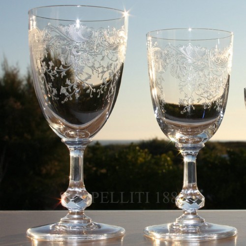 SAINT LOUIS Cleo Wine 버건디 크리스탈 글라스 Saint Louis Cleo Wine Burgundy Crystal Glass 01718