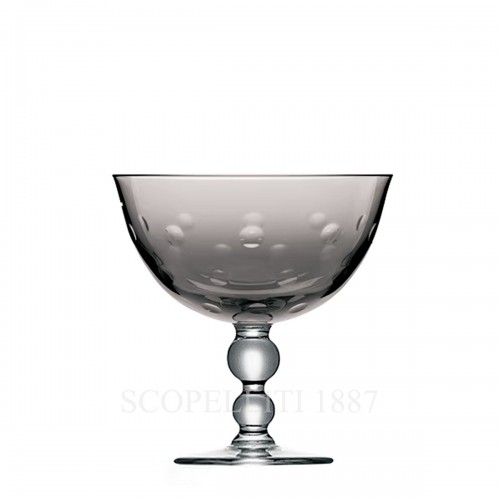 SAINT LOUIS Footed Cup Bubbles Grey Flannel Saint Louis Saint Louis Footed Cup Bubbles Grey Flannel 01709