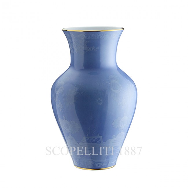 GINORI 1735 라지 Ming 화병 꽃병 오리엔트E Italiano Pervinca Ginori 1735 Large Ming Vase Oriente Italiano Pervinca 01454