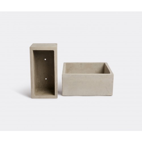 세락스 시멘트 pot with holes 사각 스퀘어 Serax Cement pot with holes square 01228