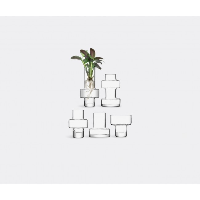 엘에스에이 인터네셔널 Metropole mini 화병 꽃병 set of five LSA International Metropole mini vases  set of five 00937