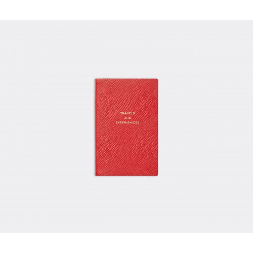 스마이슨 Travels and Experiences notebook scarlet red Smythson Travels and Experiences notebook  scarlet red 00322