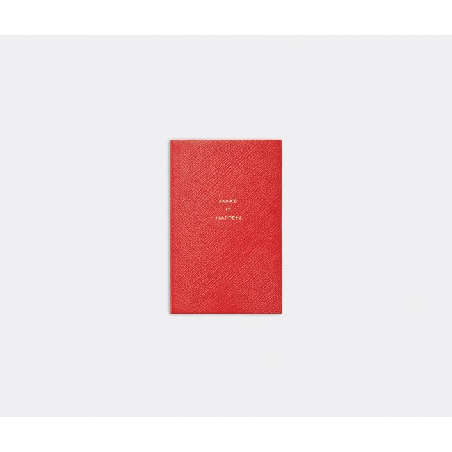 스마이슨 Make It Happen notebook scarlet red Smythson Make It Happen notebook  scarlet red 00320