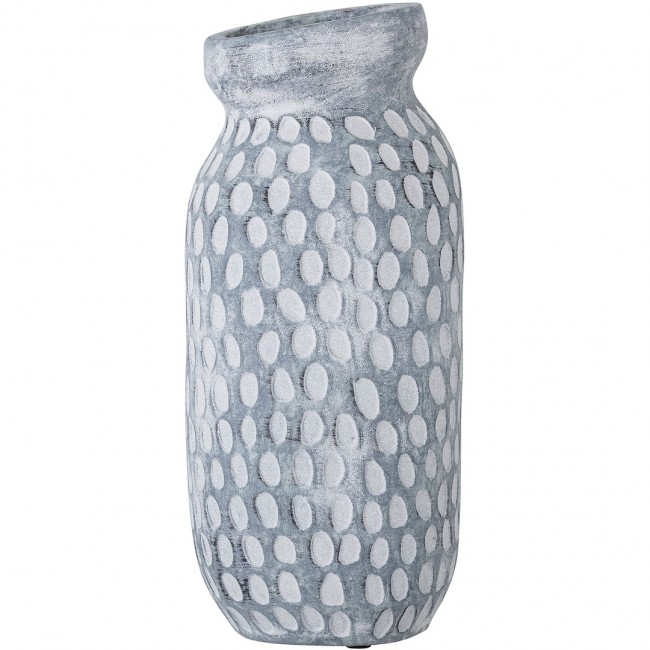 블루밍빌 Jac 데코라티브 화병 꽃병 세라믹 H30 cm 블루-GREY Bloomingville Jac Decorative Vase Ceramic H30 cm  Blue-grey 08277
