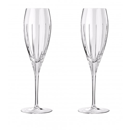 크리스토플레 Set of 2 Iriana 크리스탈 샴페인 플루트 (17cl) Christofle Set of 2 Iriana Crystal Champagne Flutes (17cl) 06323