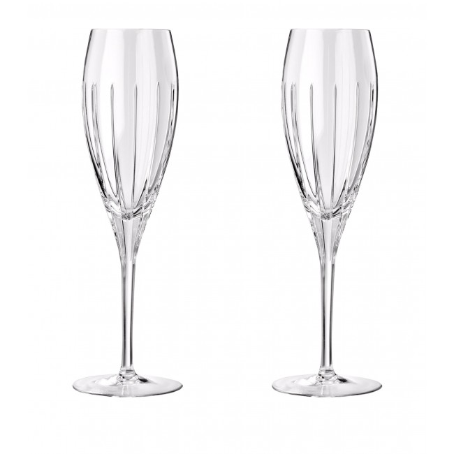 크리스토플레 Set of 2 Iriana 크리스탈 샴페인 플루트 (17cl) Christofle Set of 2 Iriana Crystal Champagne Flutes (17cl) 06323