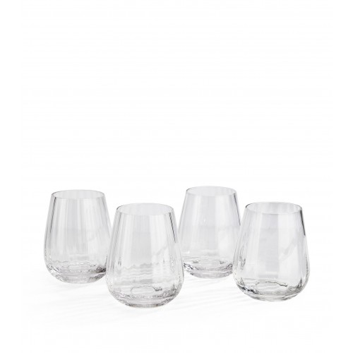 소호 홈 Pembroke Stemless 화이트 레드 와인잔 (Set of 4) Soho Home Pembroke Stemless White Wine Glasses (Set of 4) 06309