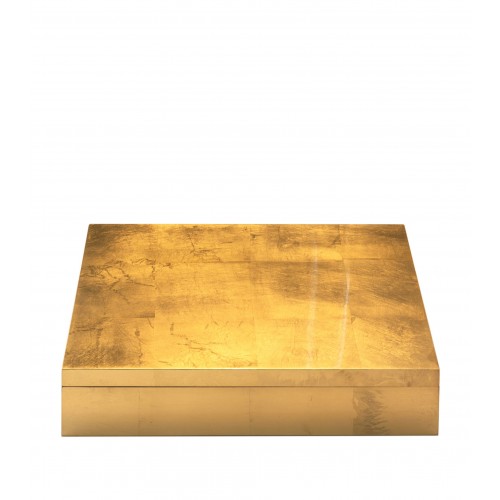 포쉬 트레이딩 컴퍼니 골드 Leaf Matbox (Set of 8) Posh Trading Company Gold Leaf Matbox (Set of 8) 06099