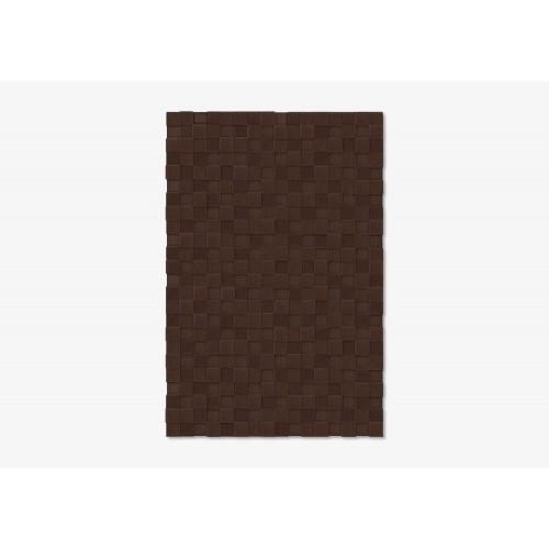 Marqqa 초콜렛 사각 스퀘어 Textured 러그 fro. 26237