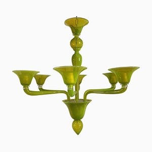 Simoeng Translucent APPLE-그린 Murano Style 글라스 샹들리에 fro. 18105