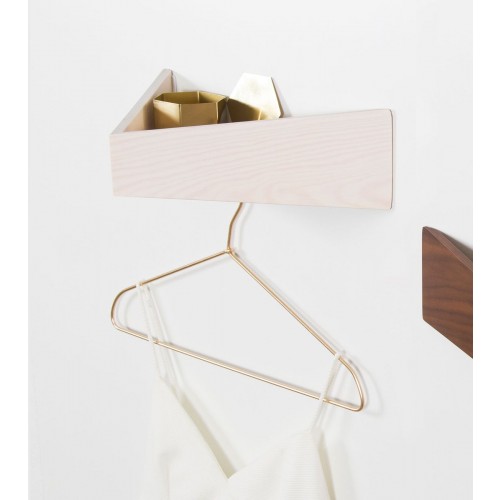 WOODENDOT 미디움 화이트 Pelican Shelf with Hidden Hooks by Daniel Garcia Sanchez for 15070