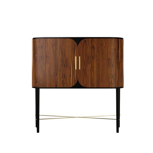 Jetclass Azure Bar Cabinet in Exotic Wood Veneer 14258