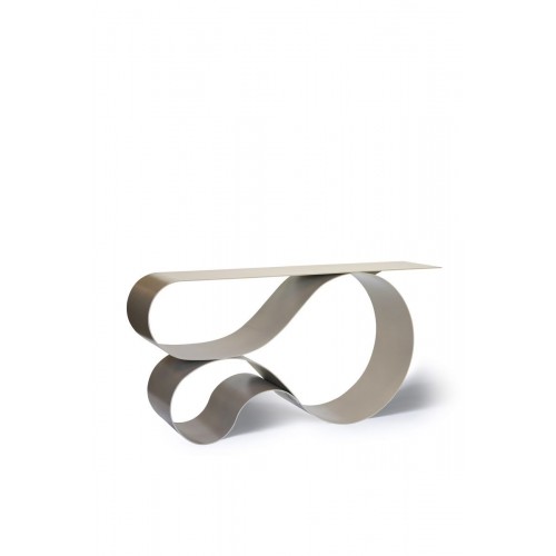 Neal Aronowitz Whorl 콘솔 in Beige Powder Coated 알루미늄 by 13931