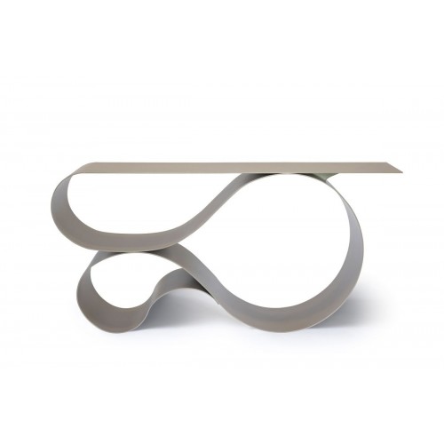 Neal Aronowitz Whorl 콘솔 in Beige Powder Coated 알루미늄 by 13931