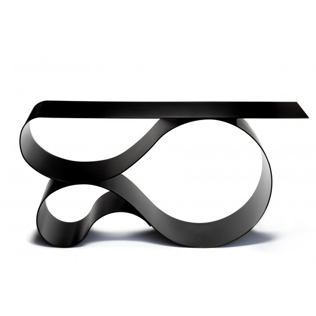 Neal Aronowitz Whorl 콘솔 in 블랙 Powder Coated 알루미늄 by 13928