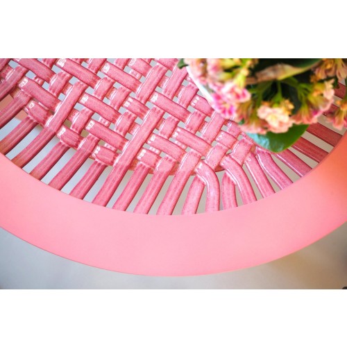 Ilaria 이노CENTI 세라믹 and Maple Contemporary 핑크 Tea 테이블 11501