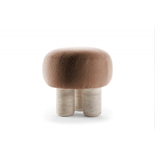 Collector Hygge 푸프 Boucle 테라COTA Travertino by Saccal Design House for 07513
