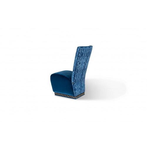 브이지NEWTREND 블루 벨벳 Genova Eticaliving 체어 의자 by Slow+Fashion+Design for 03888