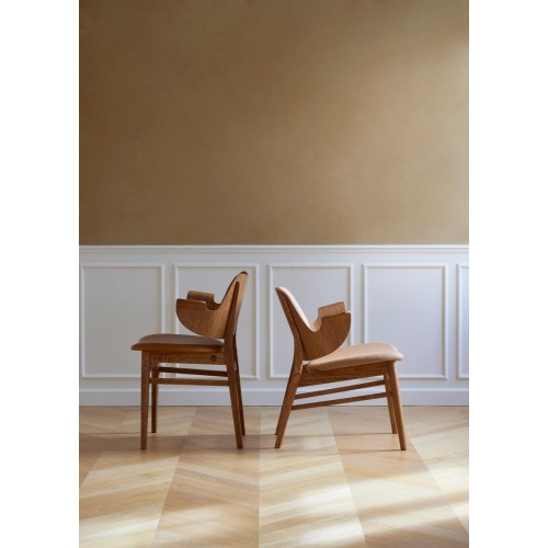 Hans Olsen Gesture 체어 의자 in Vidar & 블랙 Beech Antique 골드 by for 웜 노르딕 01379
