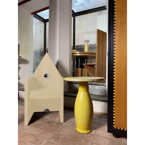Meccani Design Vescovina Beige 암체어 팔걸이 의자 by Lanfranco Benvenuti for Arredamenti 00470