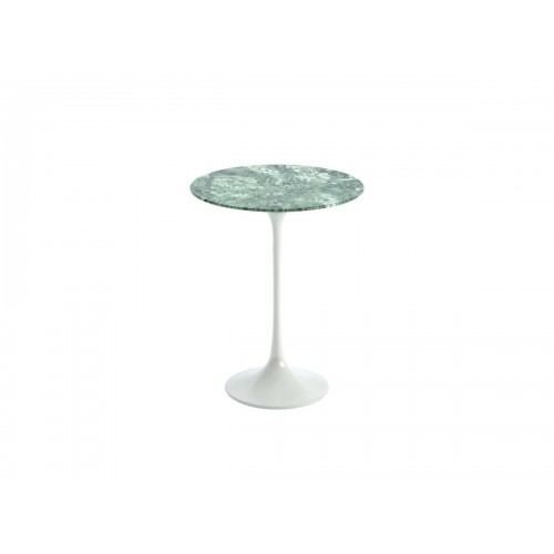 놀 사리넨 튤립 사이드 테이블 - 41cm Round 마블 블랙 Base Knoll Studio Saarinen Tulip Side Table Marble Black 04036