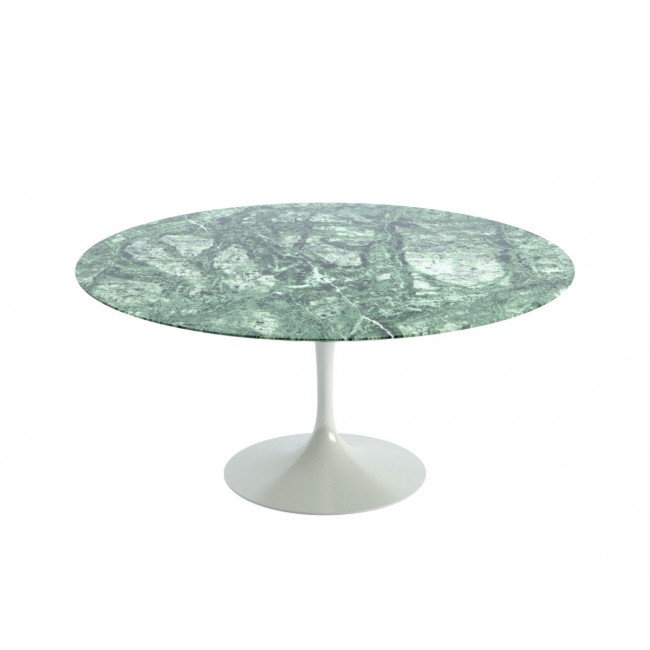 놀 사리넨 튤립 다이닝 테이블 - 152cm Diameter Marble with 블랙 베이스 Knoll Studio Saarinen Tulip Dining Table black base 03326